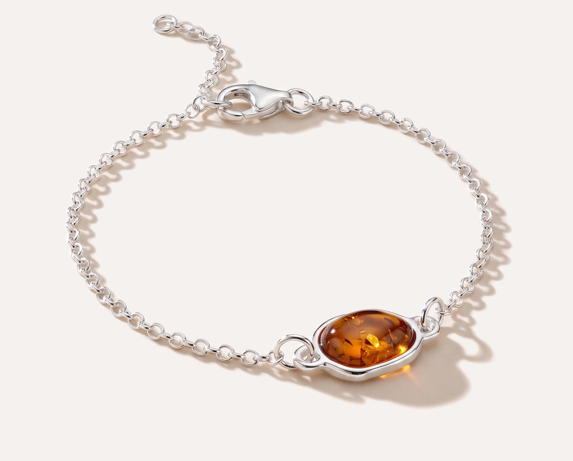 Amber ELEMENT Link Chain Bracelet — Baltic amber and sterling silver jewellery by Baltic Beauty