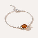 Amber ELEMENT Link Chain Bracelet — Baltic amber and sterling silver jewellery by Baltic Beauty