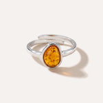 Amber ELEMENT Stacking Ring — Baltic amber and sterling silver jewellery by Baltic Beauty