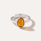 Amber ELEMENT Stacking Ring — Baltic amber and sterling silver jewellery by Baltic Beauty