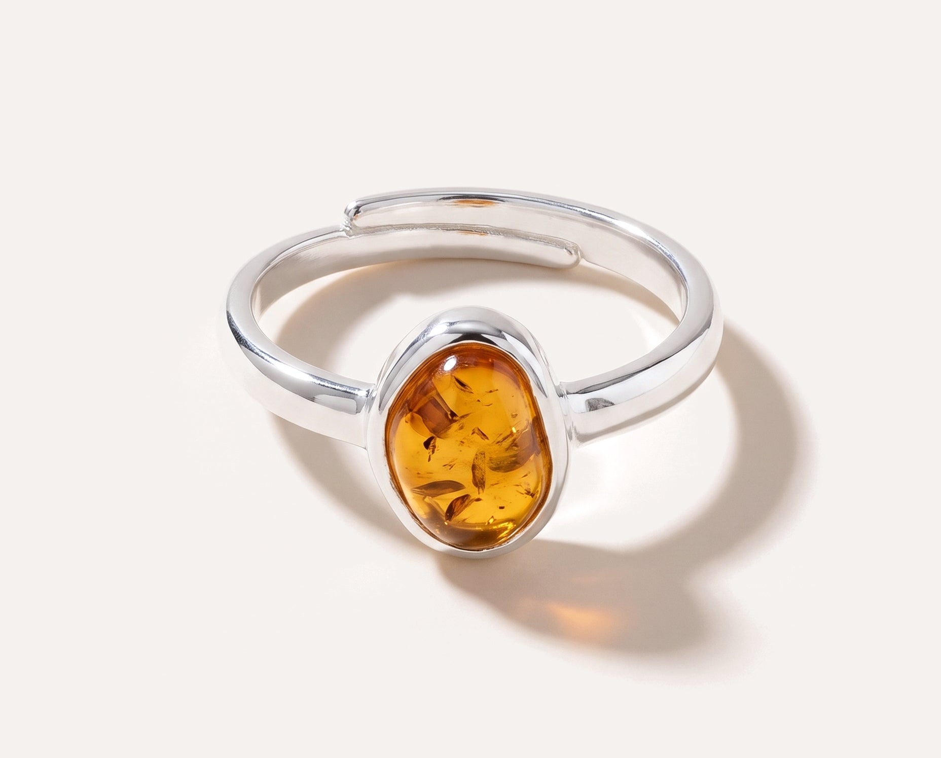 Amber ELEMENT Stacking Ring — Baltic amber and sterling silver jewellery by Baltic Beauty