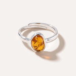 Amber ELEMENT Stacking Ring — Baltic amber and sterling silver jewellery by Baltic Beauty