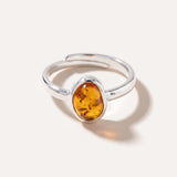 Amber ELEMENT Stacking Ring — Baltic amber and sterling silver jewellery by Baltic Beauty