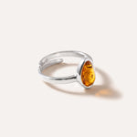 Amber ELEMENT Stacking Ring — Baltic amber and sterling silver jewellery by Baltic Beauty