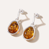 Amber ELEMENTS Drop Earrings — Baltic amber and sterling silver jewellery by Baltic Beauty