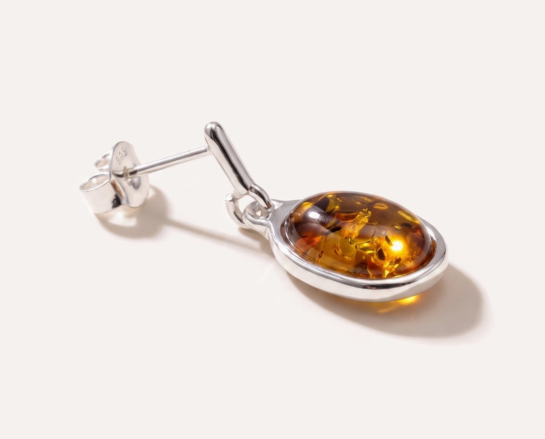 Amber ELEMENTS Drop Earrings — Baltic amber and sterling silver jewellery by Baltic Beauty