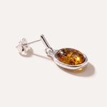 Amber ELEMENTS Drop Earrings — Baltic amber and sterling silver jewellery by Baltic Beauty