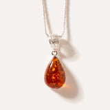 Amber Ethereal Pendant Necklace — Baltic amber and sterling silver jewellery by Baltic Beauty