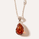 Amber Horizon Pendant Necklace — Baltic amber and sterling silver jewellery by Baltic Beauty