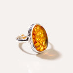 Amber Mirage Ring — Baltic amber and sterling silver jewellery by Baltic Beauty