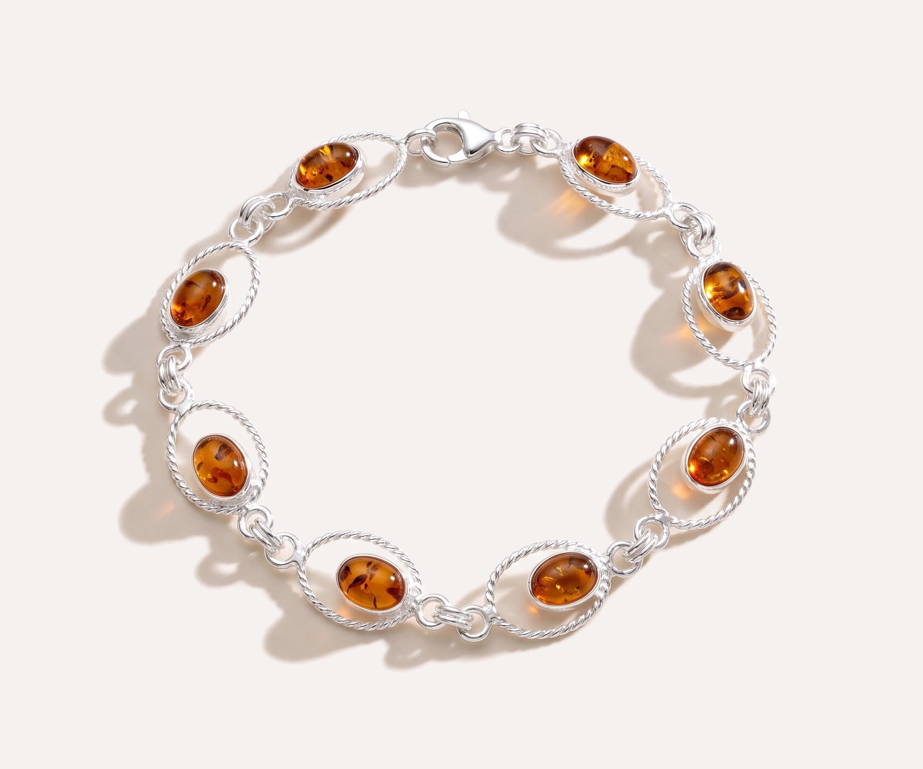 Amber Quintessence Link Bracelet — Baltic amber and sterling silver jewellery by Baltic Beauty