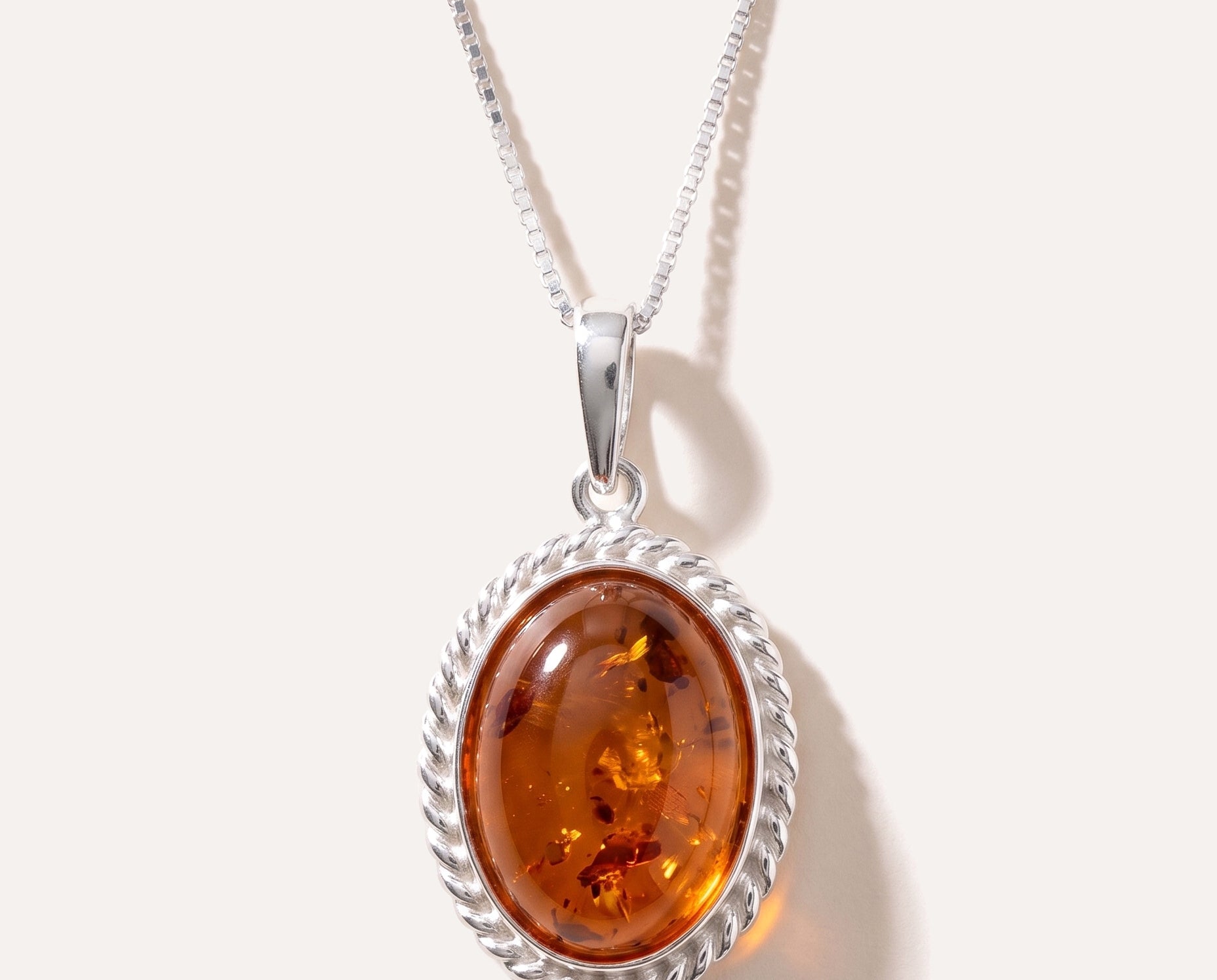 Amber Quintessence Pendant — Baltic amber and sterling silver jewellery by Baltic Beauty