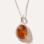 Amber Quintessence Pendant — Baltic amber and sterling silver jewellery by Baltic Beauty