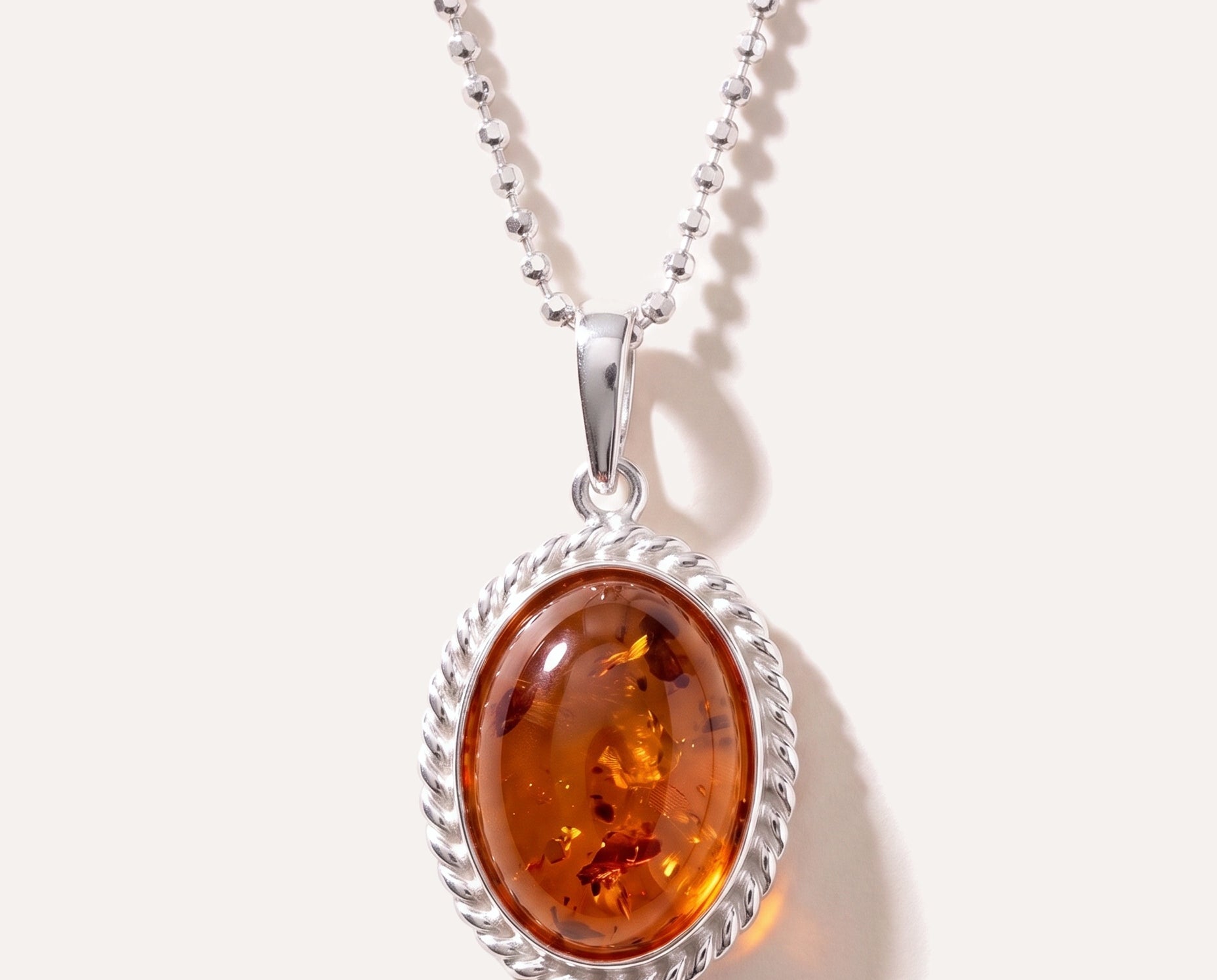 Amber Quintessence Pendant — Baltic amber and sterling silver jewellery by Baltic Beauty