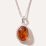 Amber Quintessence Pendant — Baltic amber and sterling silver jewellery by Baltic Beauty