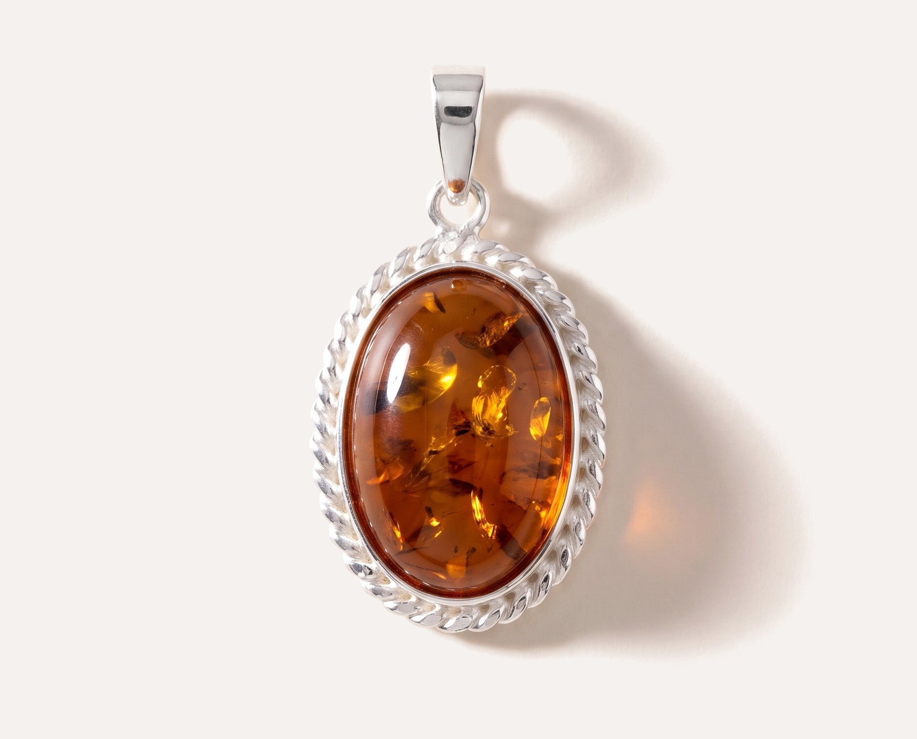 Amber Quintessence Pendant — Baltic amber and sterling silver jewellery by Baltic Beauty