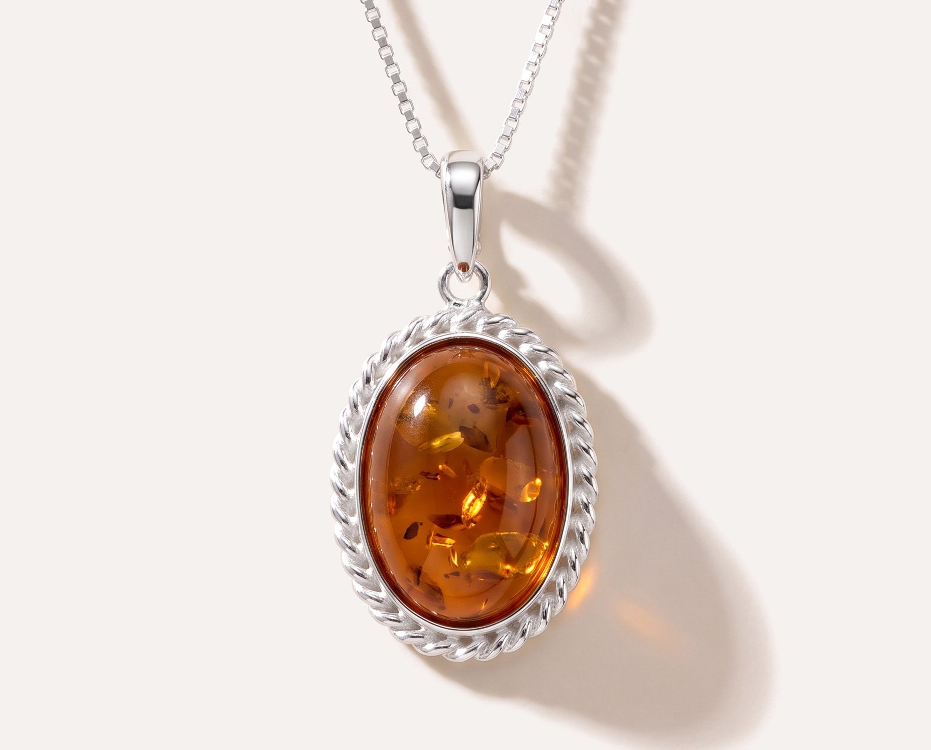 Amber Quintessence Pendant — Baltic amber and sterling silver jewellery by Baltic Beauty