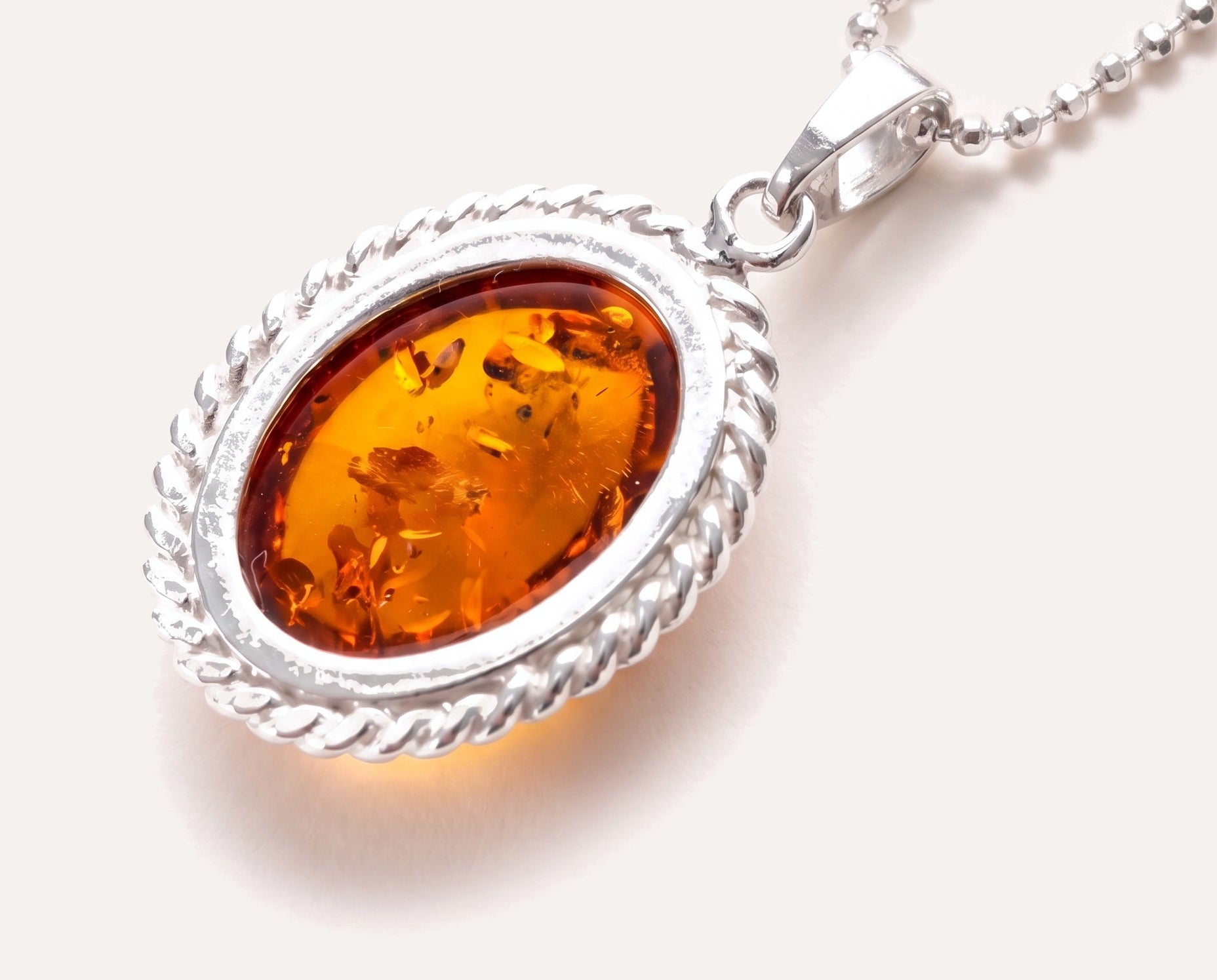Amber Quintessence Pendant — Baltic amber and sterling silver jewellery by Baltic Beauty