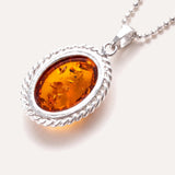 Amber Quintessence Pendant — Baltic amber and sterling silver jewellery by Baltic Beauty