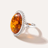 Amber Quintessence Statement Ring — Baltic amber and sterling silver jewellery by Baltic Beauty