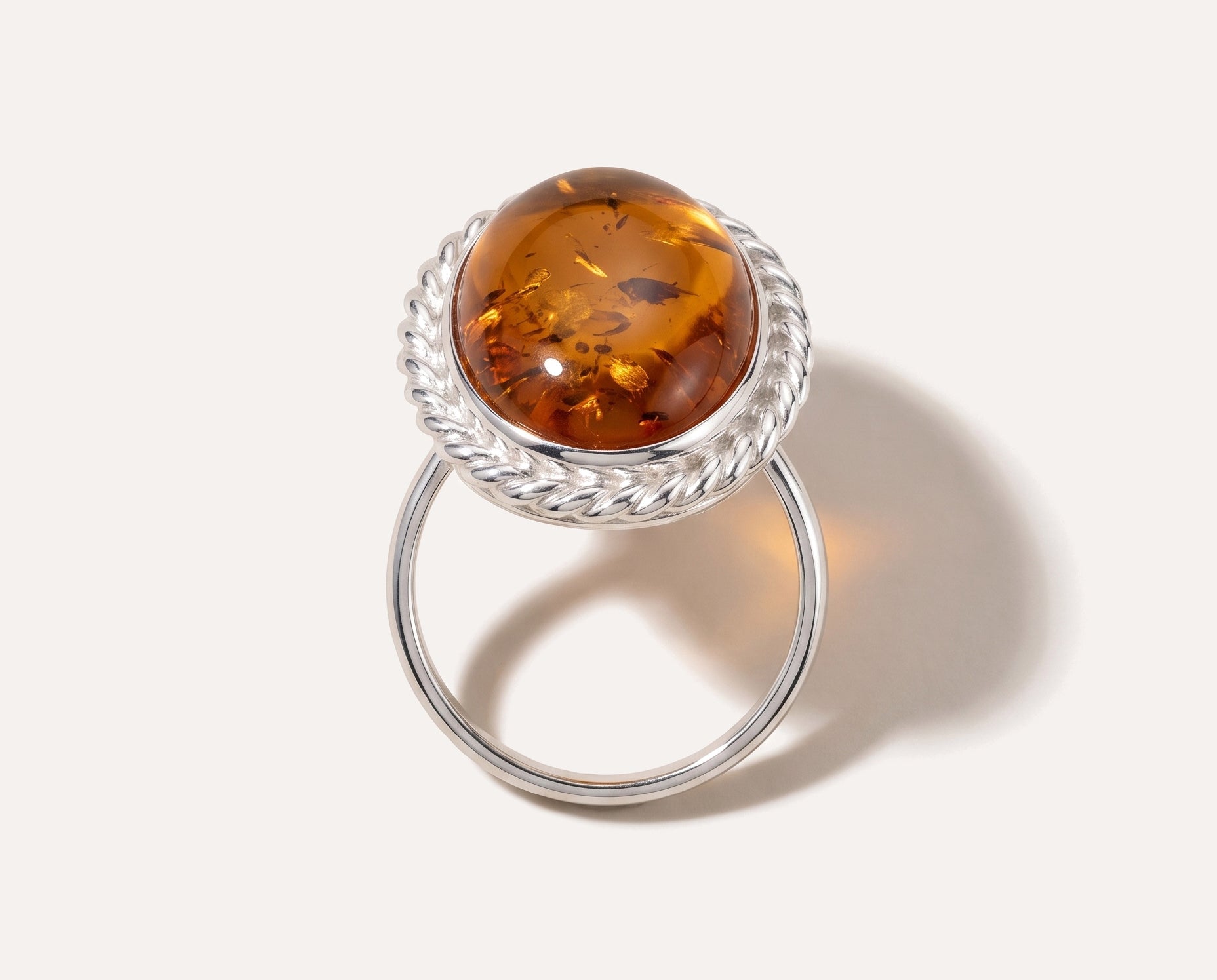 Amber Quintessence Statement Ring — Baltic amber and sterling silver jewellery by Baltic Beauty
