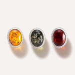 Amber Quintessence Adjustable Statement Ring — Baltic amber and sterling silver jewellery by Baltic Beauty