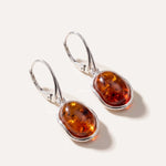 Amber Ripple Earrings — Baltic amber and sterling silver jewellery by Baltic Beauty