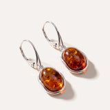 Amber Ripple Earrings — Baltic amber and sterling silver jewellery by Baltic Beauty