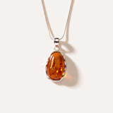 Amber Ripple Pendant Necklace — Baltic amber and sterling silver jewellery by Baltic Beauty