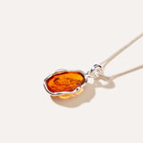 Amber Ripple Pendant Necklace — Baltic amber and sterling silver jewellery by Baltic Beauty
