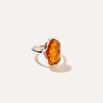 Amber Ripple Ring — Baltic amber and sterling silver jewellery by Baltic Beauty