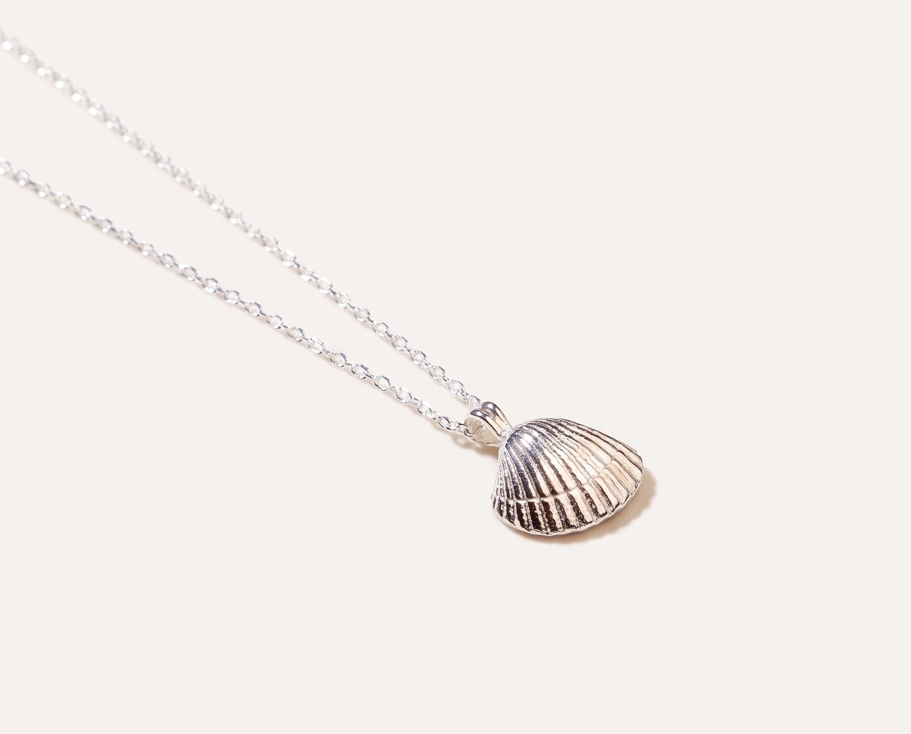 Amber Sea Shell Necklace — Baltic amber and sterling silver jewellery by Baltic Beauty