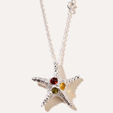 Amber Starfish Necklace — Baltic amber and sterling silver jewellery by Baltic Beauty