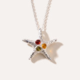 Amber Starfish Necklace — Baltic amber and sterling silver jewellery by Baltic Beauty