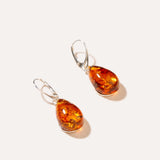 Amber Sundrop Earrings — Baltic amber and sterling silver jewellery by Baltic Beauty