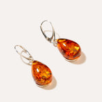 Amber Sundrop Earrings — Baltic amber and sterling silver jewellery by Baltic Beauty