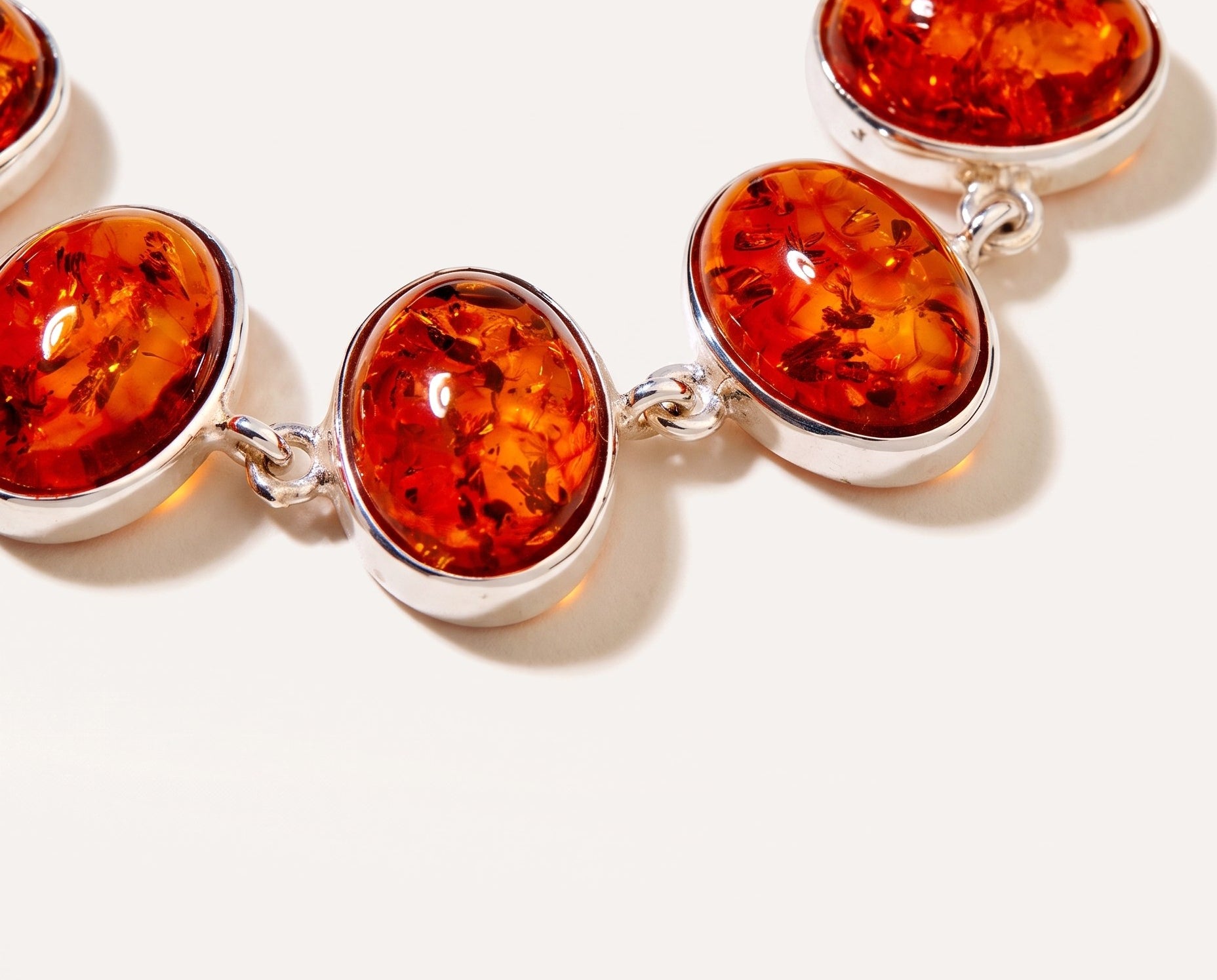 Amber Sunrise Bracelet — Baltic amber and sterling silver jewellery by Baltic Beauty