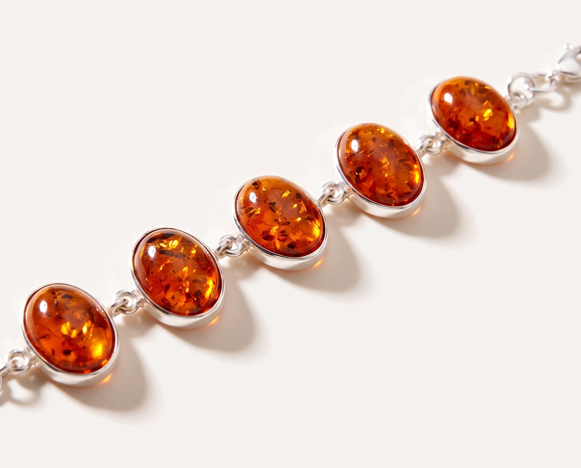 Amber Sunrise Bracelet — Baltic amber and sterling silver jewellery by Baltic Beauty