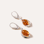 Amber Sunrise Earrings — Baltic amber and sterling silver jewellery by Baltic Beauty