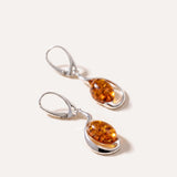 Amber Sunrise Earrings — Baltic amber and sterling silver jewellery by Baltic Beauty