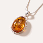 Amber Sunrise Pendant Necklace — Baltic amber and sterling silver jewellery by Baltic Beauty