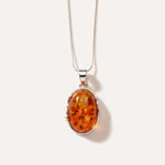 Amber Tidal Pendant Necklace — Baltic amber and sterling silver jewellery by Baltic Beauty