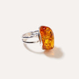 Amber Tidal Ring — Baltic amber and sterling silver jewellery by Baltic Beauty