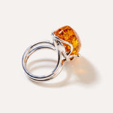 Amber Tidal Ring — Baltic amber and sterling silver jewellery by Baltic Beauty