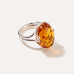 Amber Tidal Ring — Baltic amber and sterling silver jewellery by Baltic Beauty