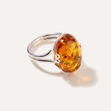 Amber Tidal Ring — Baltic amber and sterling silver jewellery by Baltic Beauty