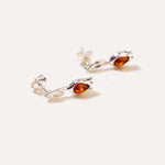 Amber Tulip Stud Earrings — Baltic amber and sterling silver jewellery by Baltic Beauty