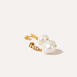 Baroque Bar Pearl Earrings — Baltic amber and sterling silver jewellery by Baltic Beauty