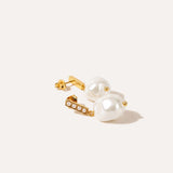 Baroque Bar Pearl Earrings — Baltic amber and sterling silver jewellery by Baltic Beauty
