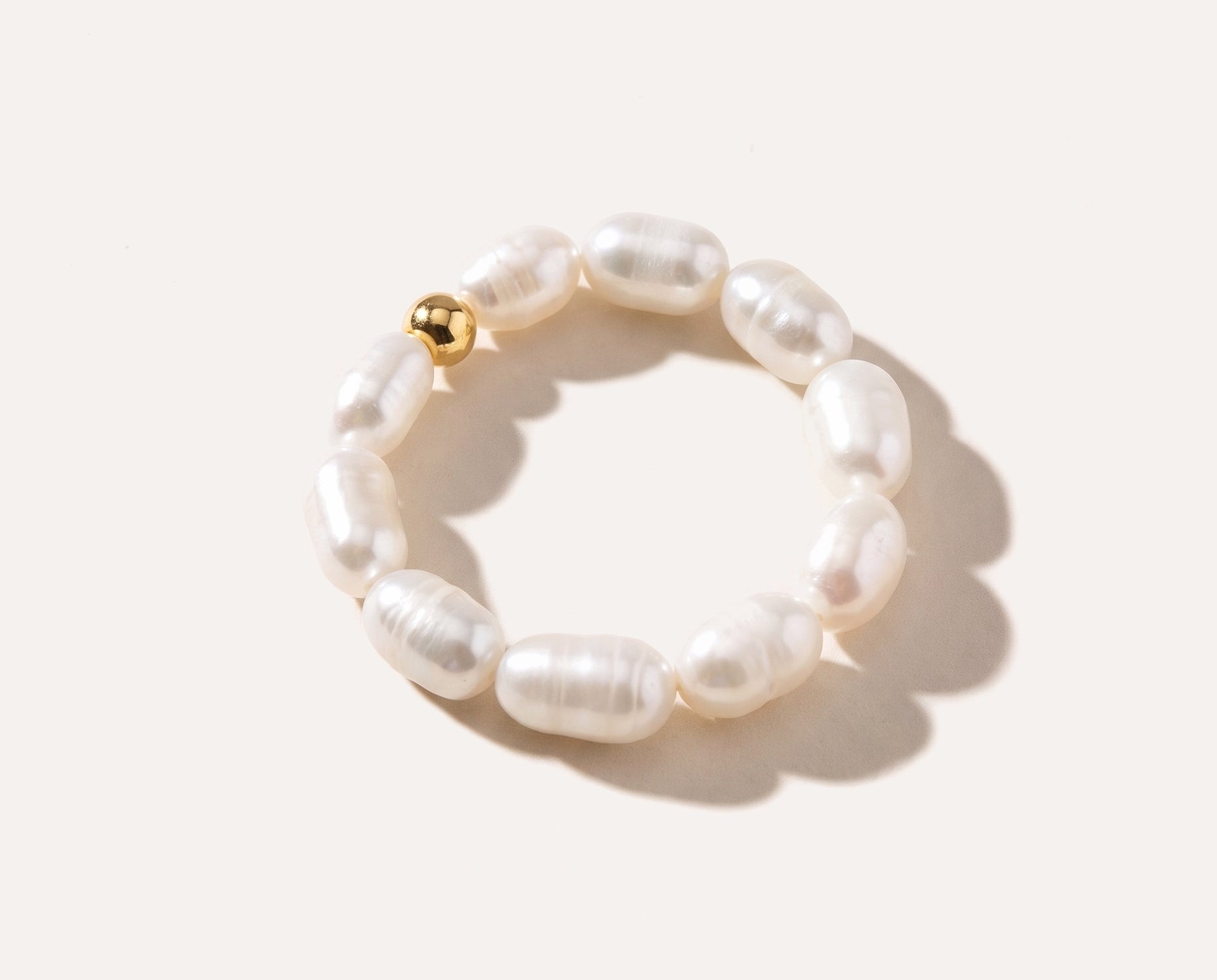 Beaded Pearl Ring — Baltic amber and sterling silver jewellery by Baltic Beauty